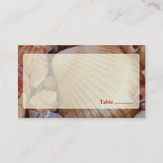 Plage Mariage multicolore Coquillage Cartes de Pla (Devant)