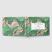 Plage Mariage Palm Tropical Feuille Livre d'invité (Complet)