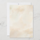 Plage Mariage Photo Invitation avec Coeurs de sabl (Dos)