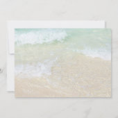 Plage Mariage Photo Merci Cartes plates (Dos)