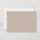 Plage Mariage Sand Seashell Menu (Dos)