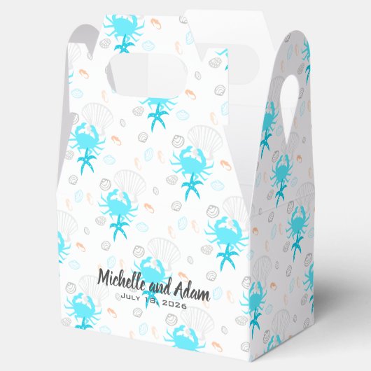 Plage Mariage Seashell Ballotins personnalisés (Ouvert)