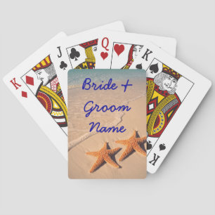 Plage Mariage terrasse de cartes de jeu Faveurs