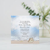 Plage Mariage Thème Invitation (Debout devant)