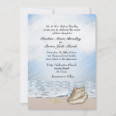 Plage Mariage Thème Invitation (Devant)