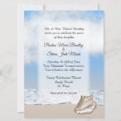 Plage Mariage Thème Invitation (Devant)