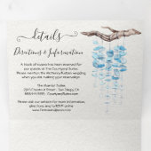 Plage Mariage triple Invitation (Intérieur en premier)