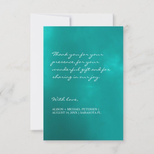 Plage mer mariage étoile de mer merci script aqua (Dos)