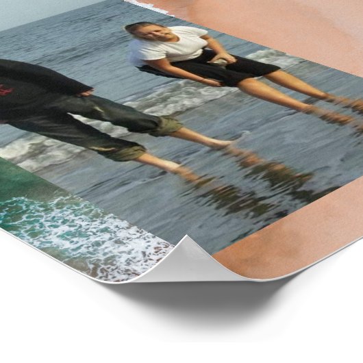 Plage mer mer été Poster (Coin)