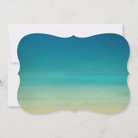 Plage moderne Faire-part de mariage tropicale palm (Dos)