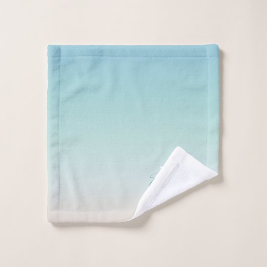 Plage | Monogramme minimaliste moderne (Gant de toilette)