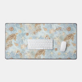 Plage Nautique Tortue de mer Écuvier Starfish Bleu (Clavier et souris)