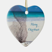 Plage Noël Ornements Coeur Corail (Droite)