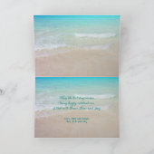 Plage Noël Starfish Seas n Carte de voeux (Intérieur)