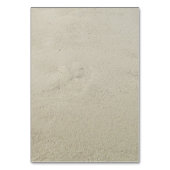 Plage Nom de sable Modèle Cartes de place (Dos)