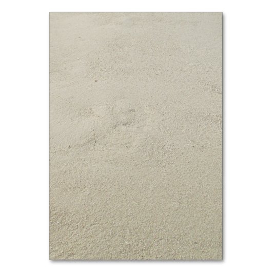 Plage Nom de sable Modèle Cartes de place (Dos)
