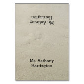 Plage Nom de sable Modèle Cartes de place (Par défaut)