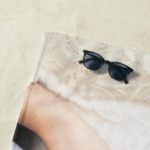 Plage Nom simple élégant Mariage lune de miel serviette (En situation)