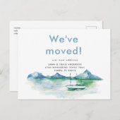 Plage Nous avons déménagé Carte postale (Devant / Derrière)