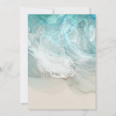 Plage Océan Baby shower Invitation (Dos)