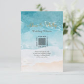 Plage, Ocean Watercolor Cartes Arrière - plans (Debout devant)