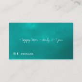 Plage océane cartes de visite tropicaux (Dos)