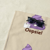 Plage Oh là là ! serviette (brune) pourpre d'Emoji de (En situation)