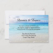 Plage ou Destination Mariage Insérer Invitation (Devant)