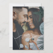 Plage Palm Tree Faire-part de mariage à thème Modè (Dos)