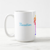 Plage palmiers customisés mug (Gauche)
