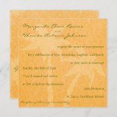 Plage Palmiers faire-part de mariage (Devant / Derrière)