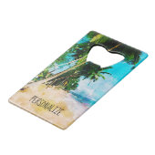 Plage Palmiers Intense Bouteille En Acier (Devant Angle)