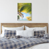 Plage Palms impression de toile (Insitu(Chambre))