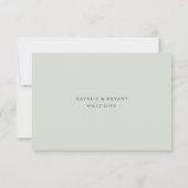 Plage Pampas Mariage Grass RSVP Meal Choice (Dos)