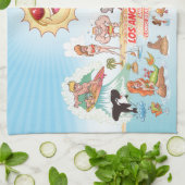 Plage Paradise California Serviette de cuisine (Plié)