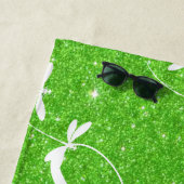 Plage Parties scintillant et libellules serviette de pla (En situation)