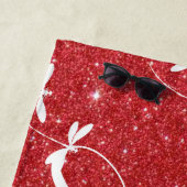 Plage Parties scintillant et libellules serviette de pla (En situation)