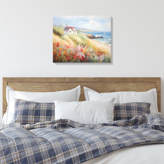 Plage Paysage toile Vintage Imprimer (Insitu(Chambre))
