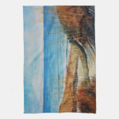 Plage Peint Dunes de sable serviette de cuisine (Vertical)