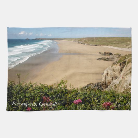Plage Perranporth, serviette des Cornouailles (Horizontal)