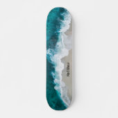 Plage personnalisée Ocean Waves Skateboard (Devant)