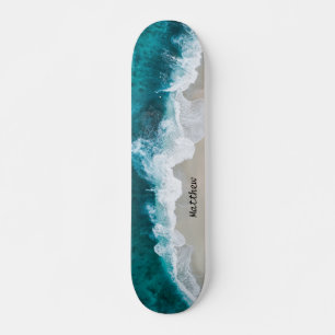 Plage personnalisée Ocean Waves Skateboard