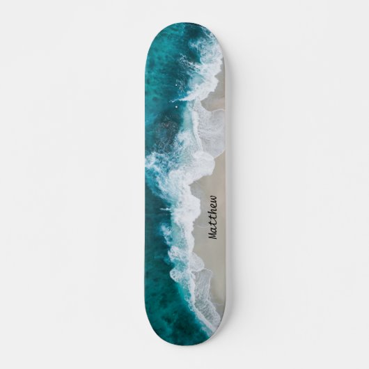 Plage personnalisée Ocean Waves Skateboard (Devant)