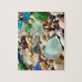 Plage personnalisée Seaglass de cadeaux de puzzles (Vertical)