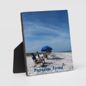 Plage Photo Plaque w Easel (Recto)