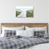 Plage promenade en toile Imprimer (Insitu(Chambre))