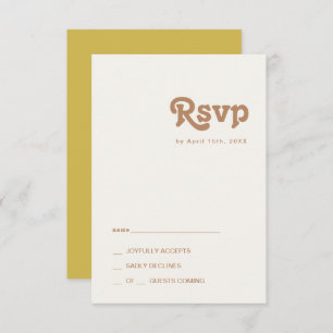 Plage Retro   Carte Gold RSVP