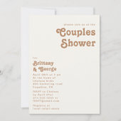 Plage Retro | Couples d'ivoire Invitation à la dou (Devant)