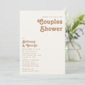 Plage Retro | Couples d'ivoire Invitation à la dou (Debout devant)