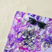 Plage Rideau de douche floral esthétique serviette de pl (En situation)